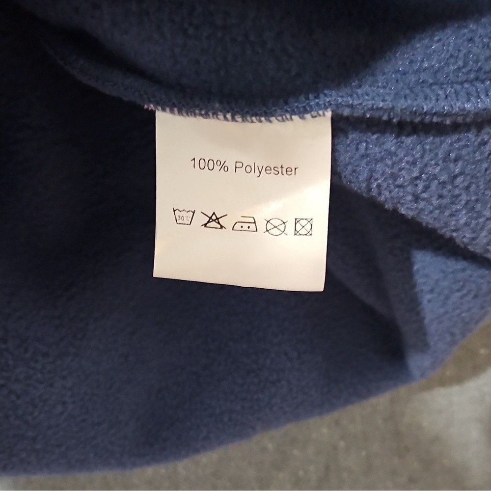 Sugarloaf Social Club Mens XL Fleece Pullover Navy Blue Snap Neck Jacket Pockets - Picture 6 of 16